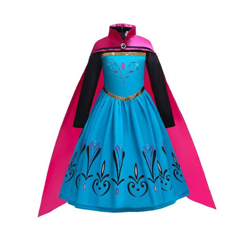 Baige Christmas Halloweenowe sukienkina imprezę dla dzieci Księżniczka Anna Elsa Cosplay Costume