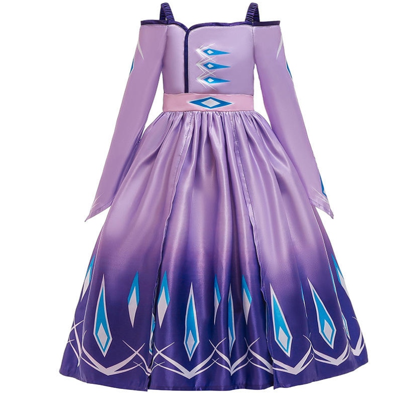 Nowa sukienka Księżniczki Anna Elsa dla dzieci 2 Urodzinowe sukienkina imprezę dla dziewczynki księżniczka
