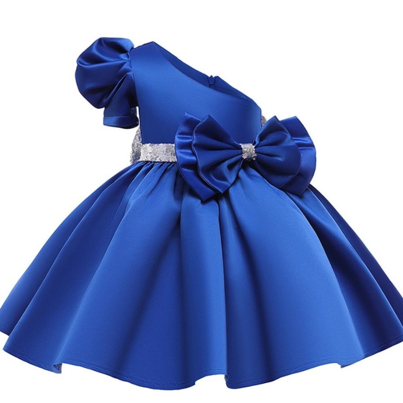 Ukośne ramię dziewczynki wieczorne sukienki Dzieci Formalne Dzieci Księżniczki sukienki Dziewczyna Kid\'s Wedding Party Ubranie