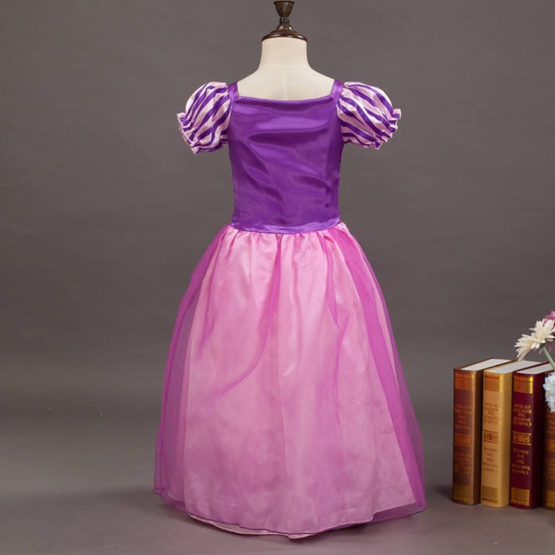 Girls Roszpunki Księżniczki Sukienki Cosplay Party Prezent Siatka Ball Sukion urodzinowy Kostium filmowy