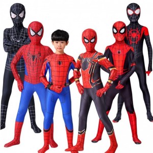 Iron Spider Cosplay Niesamowity Spiderman Miles Miles Halloween Costume Peter Parker Zentai Suit Superhero Bodysuit dla dzieci dorosłych